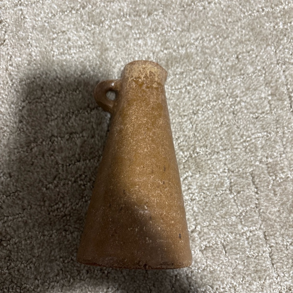 Terracotta Earthenware Vase 6.5” Rustic Brown Pottery Home Decor